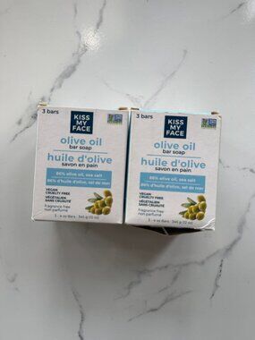 Kiss My Face 2 Pack Pure Olive Oil Sea Salt Bar Soap - 6 Bars